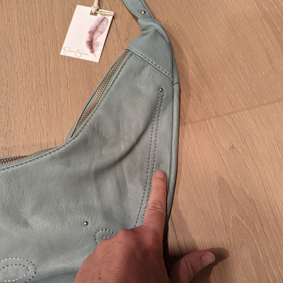 Dusty Teal Crescent Bag - Picture 6 of 8